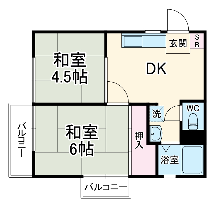 サニーハイツの間取り