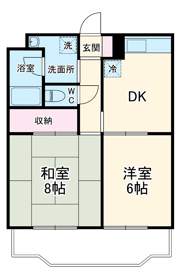 Raffine泉の間取り