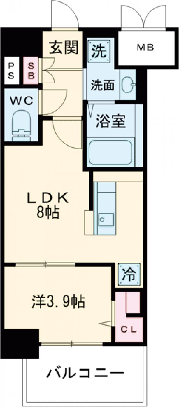 グランミレ薬院の間取り