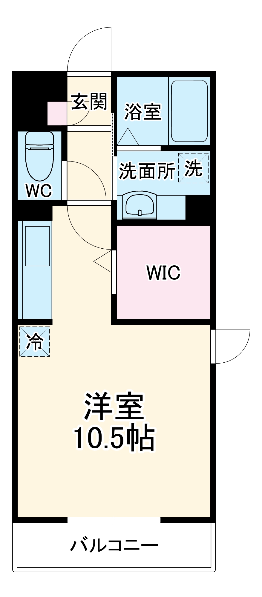 ロイヤルヒル三郷・201号室の間取り