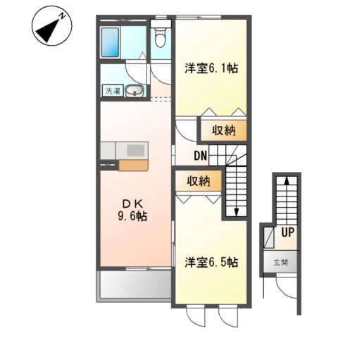 サンマルサンAの間取り