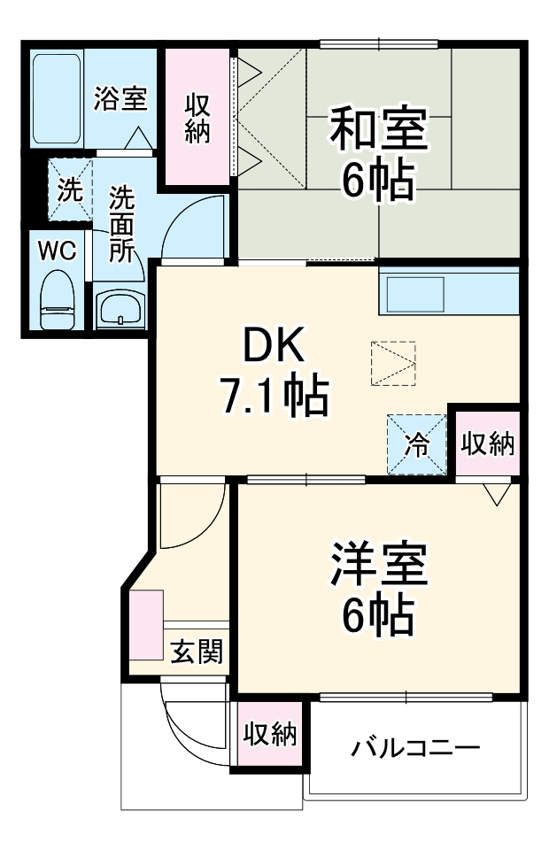 パークヒルズAの間取り