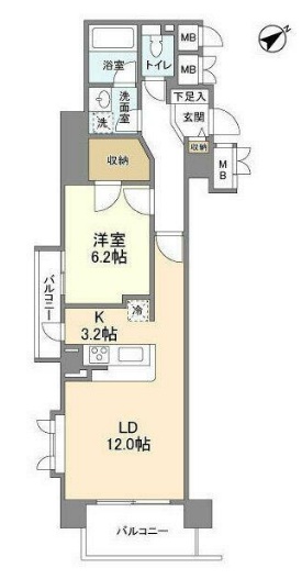 アーマックス大井町の間取り