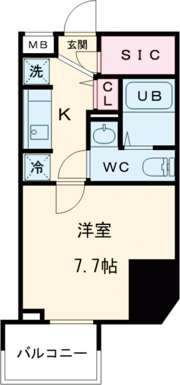 ドゥーエ西大島Ⅲの間取り