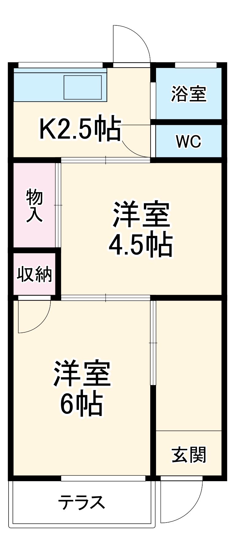 重美荘の間取り