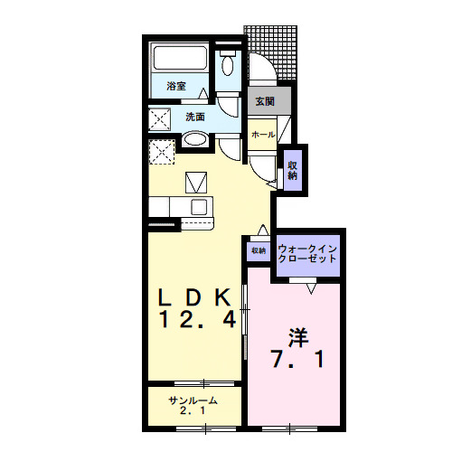 プリートHの間取り