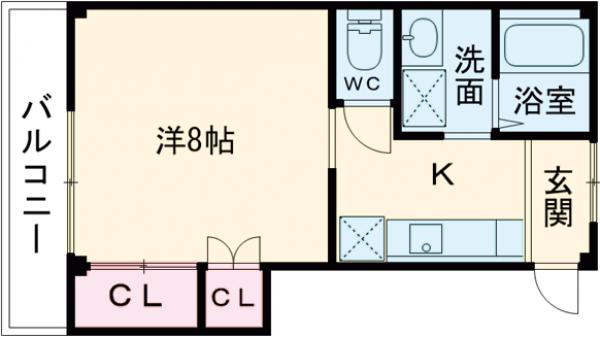 ハイムKUSAKIの間取り