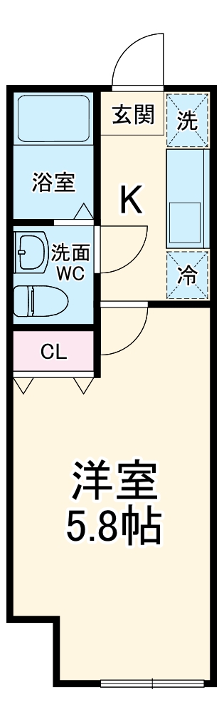 グランエッグス明大前ノースの間取り