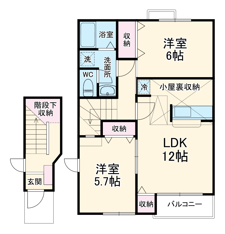 パークヒルズAの間取り
