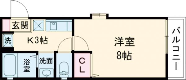 シャーメゾン桂の間取り