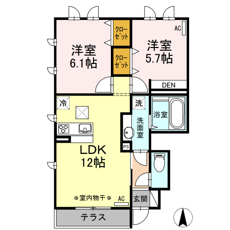 セントフィールドの間取り