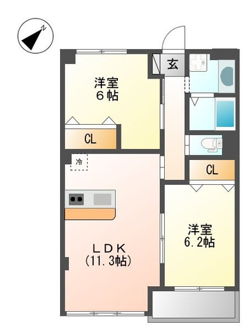 フィオーレ（fiore）の間取り