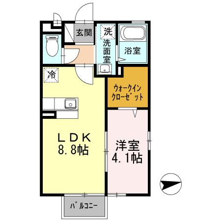モナリエ稲荷森の間取り