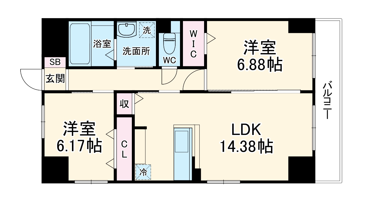GRANDUKE高辻の間取り