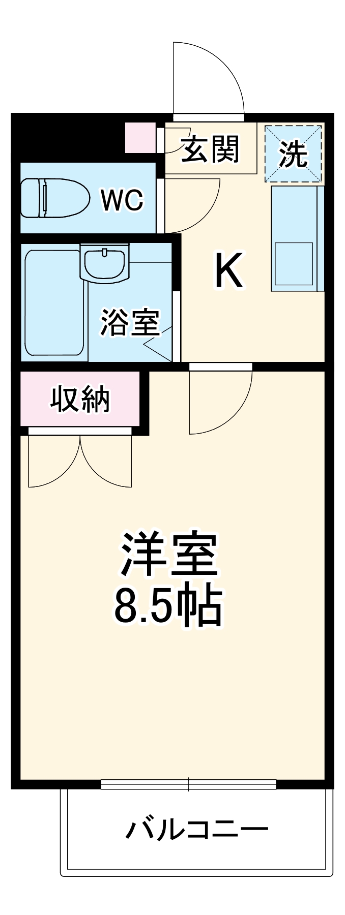 アヴェニール本厚木の間取り