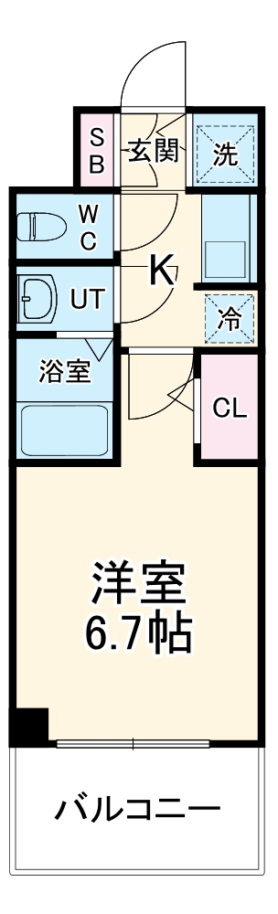 S-RESIDENCE城東SEVERの間取り