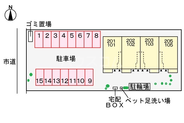 2/8 駐車場