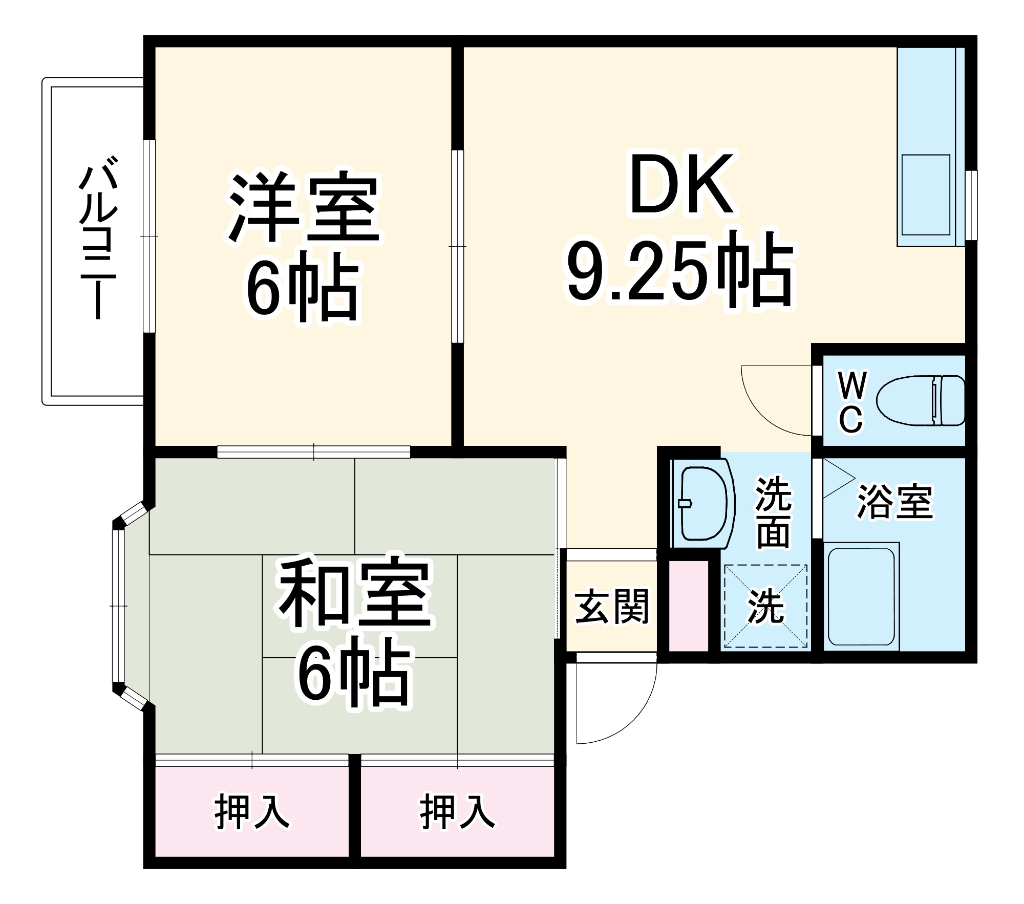 2/2 間取