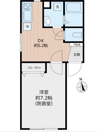ジュエシュピーレン蓮根の間取り
