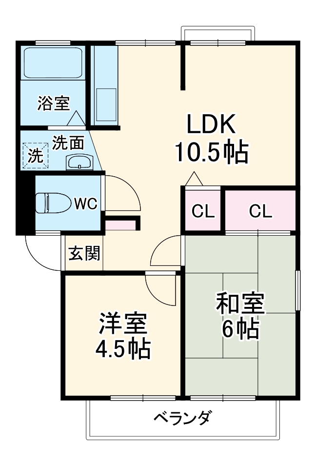 藤井ハイツの間取り