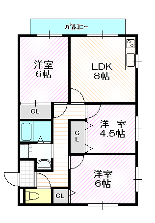 クレールコートの間取り