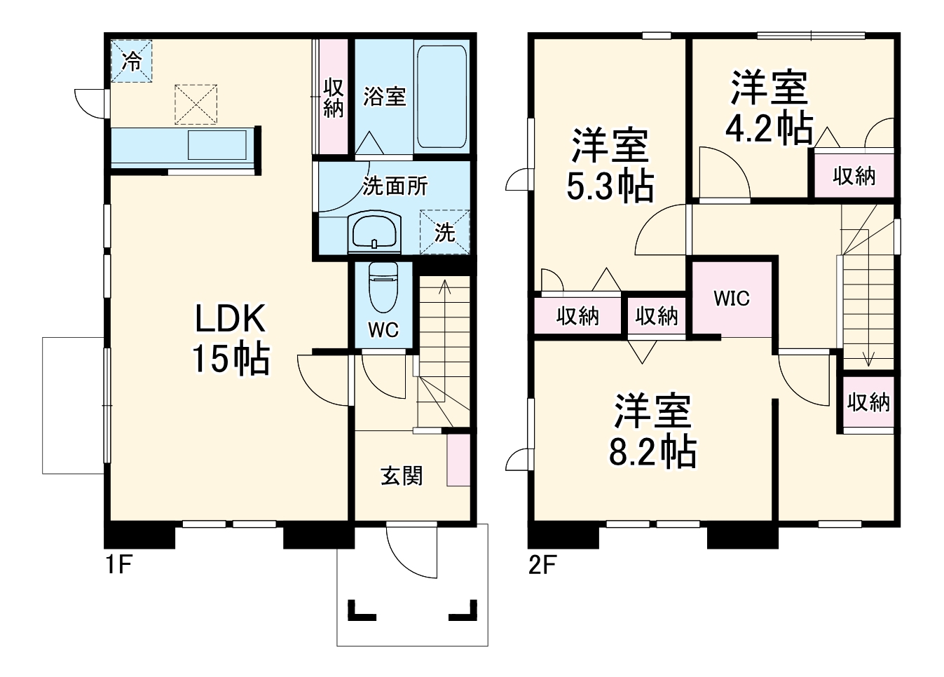 (仮称)上尾市瓦葺賃貸計画の間取り