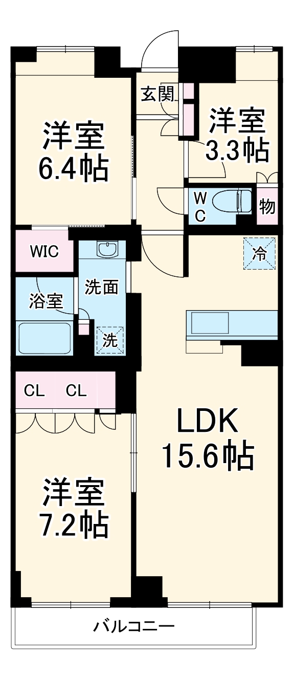 サステナブランシェ本行徳の間取り