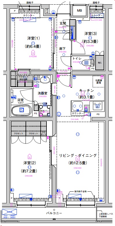 サステナブランシェ本行徳の間取り