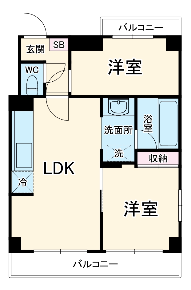 相模原ダイヤモンドマンションの間取り