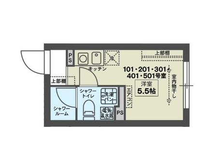 COCOFLAT下井草の間取り