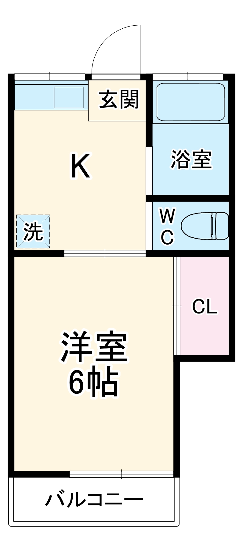三ツ沢ハイツの間取り