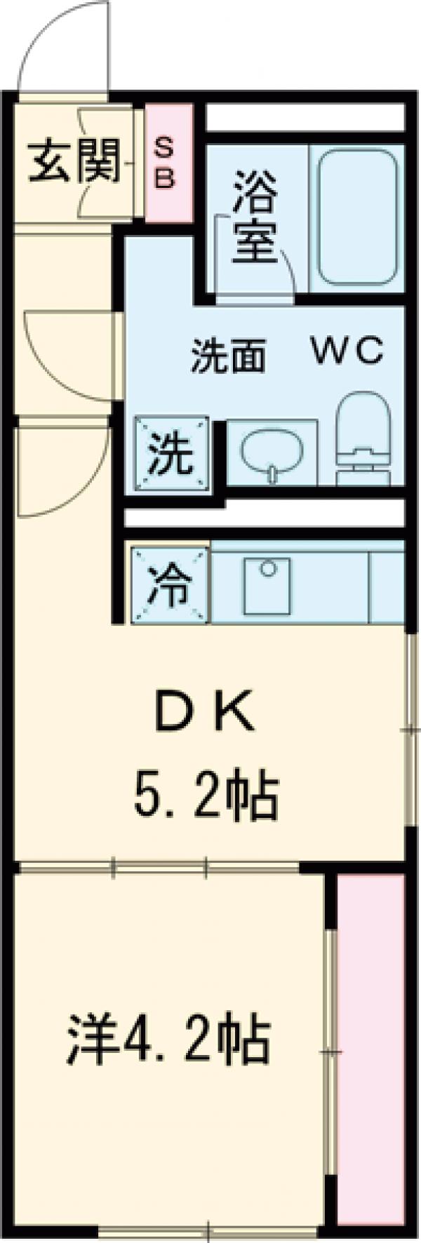 アトリオフラッツ中野新井薬師の間取り