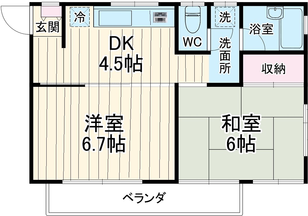 ｂ’ＣＡＳＡ八千代台Ⅱｒｅ－ｂｏｒｎの間取り
