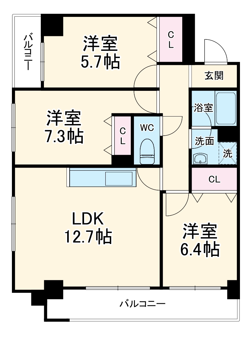 シェモア松戸の間取り