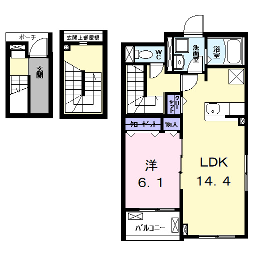 ラフィネAの間取り