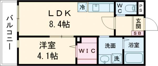 ガーデン旭の間取り