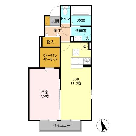 グランドステージ久保台　Ａの間取り