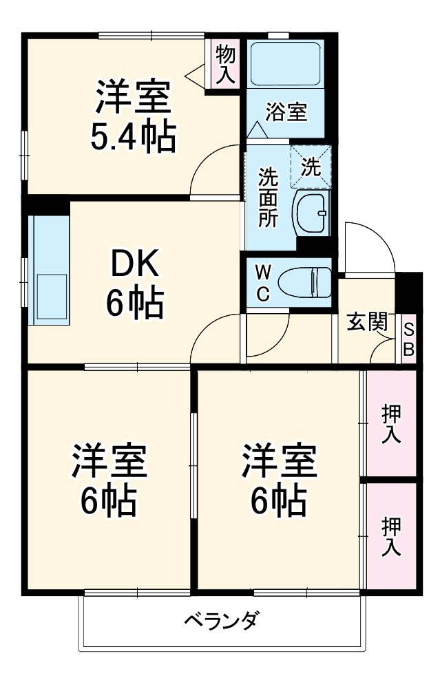 サニーコートの間取り