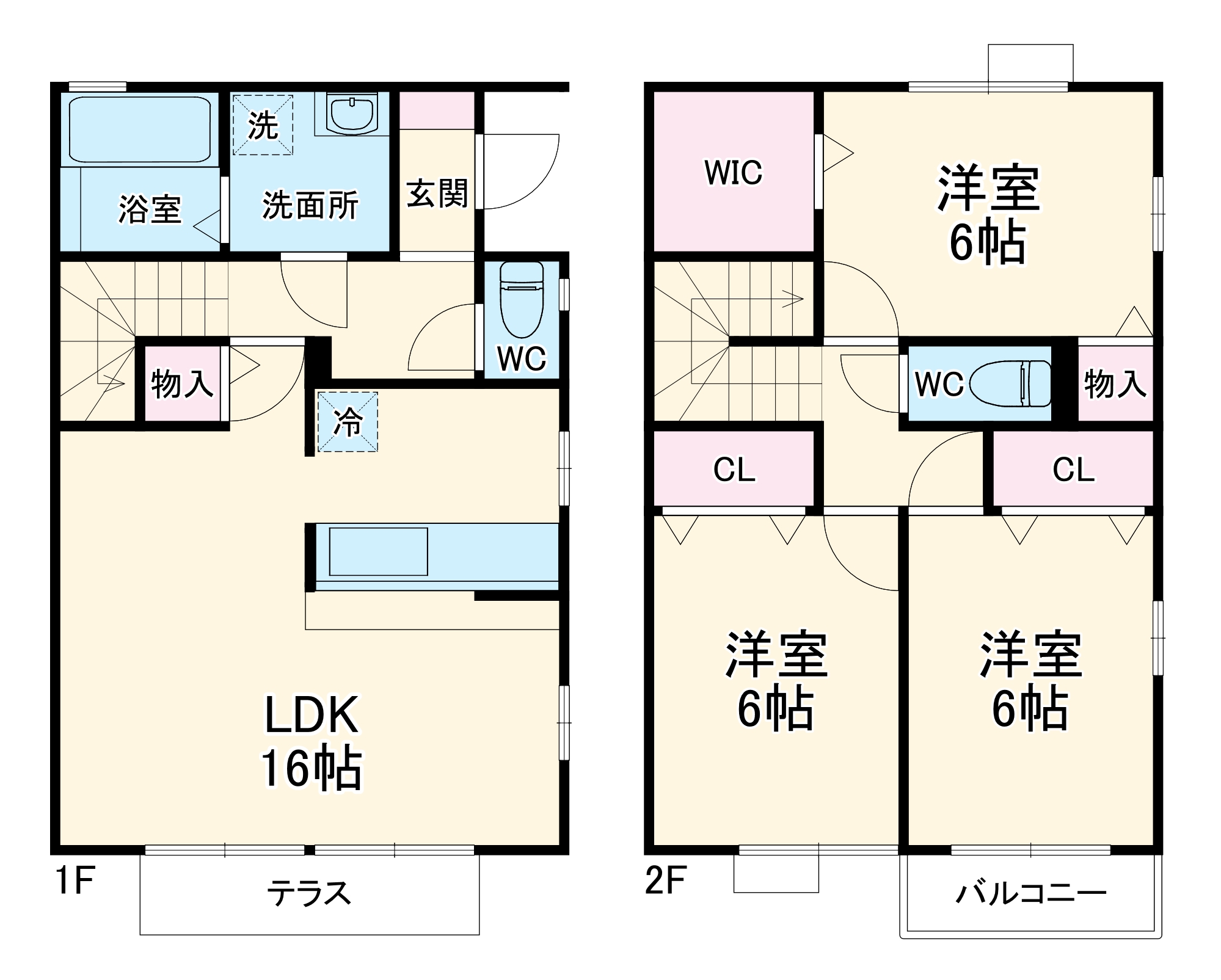 プロイド中央の間取り