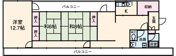 ドミノ箱根マンションの間取り