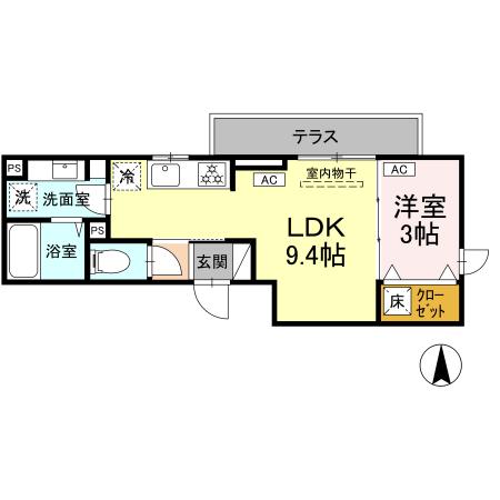 Dスクエア乞田の間取り
