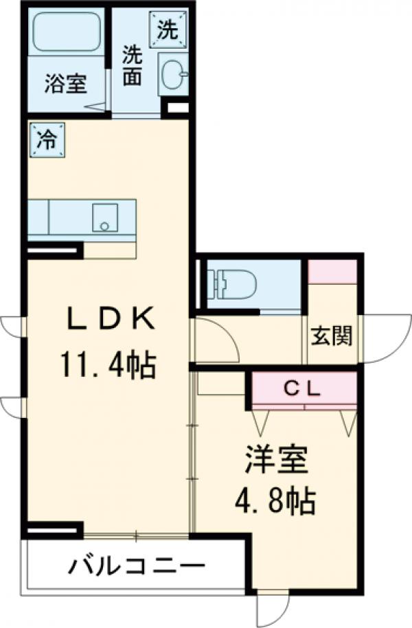 Dフラット乞田の間取り