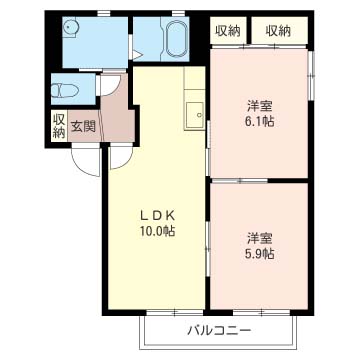 アーバンテラスAの間取り