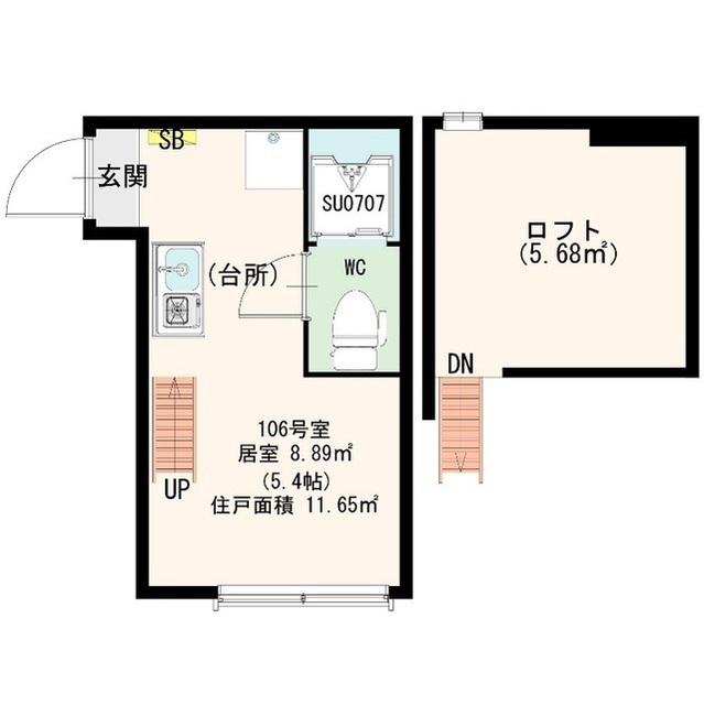 リヴィエール明大前の間取り