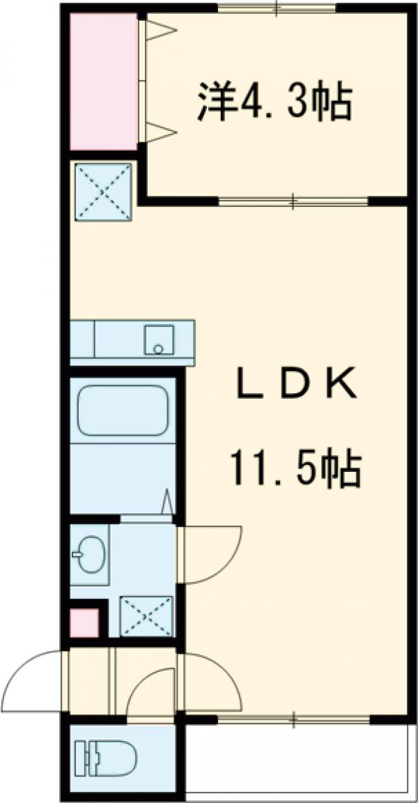 ソアース和白駅前の間取り