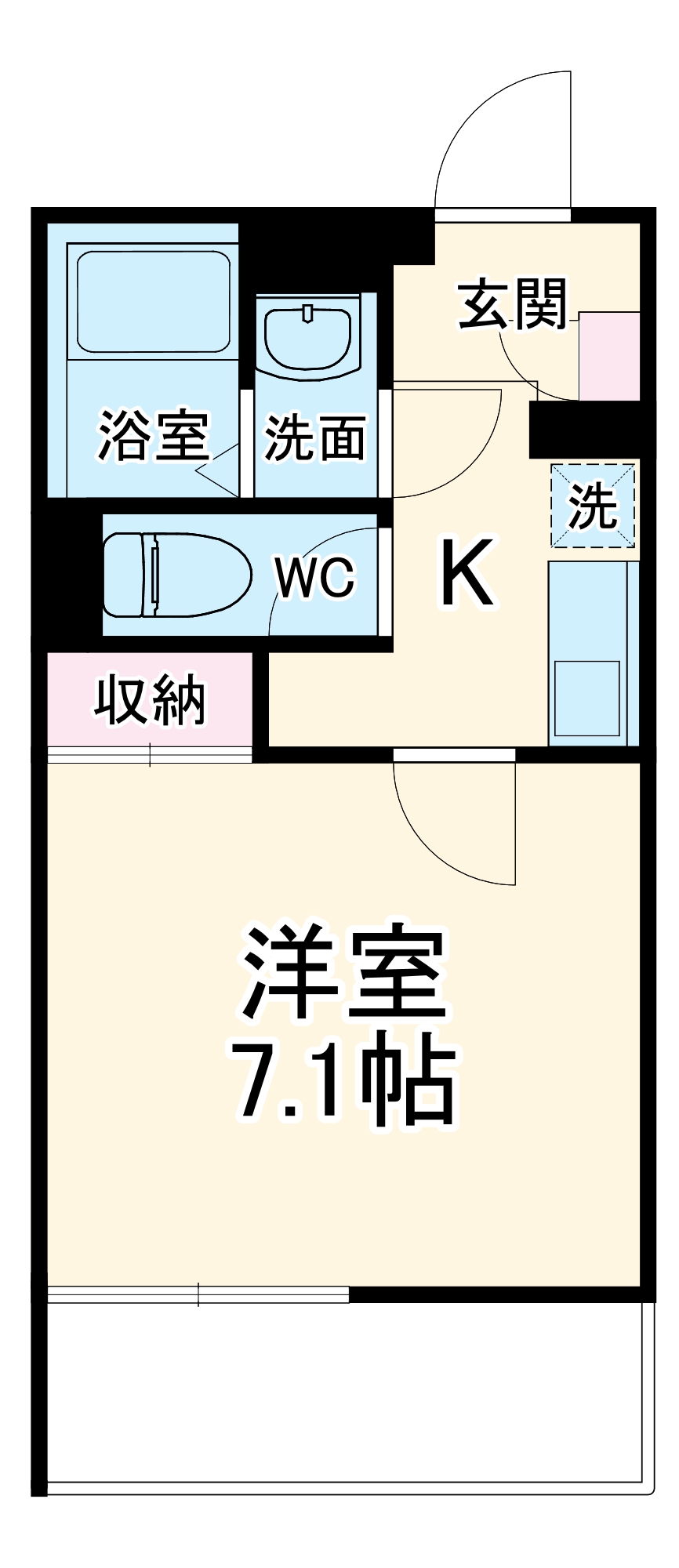 クレイノアンジュ鶴間の間取り
