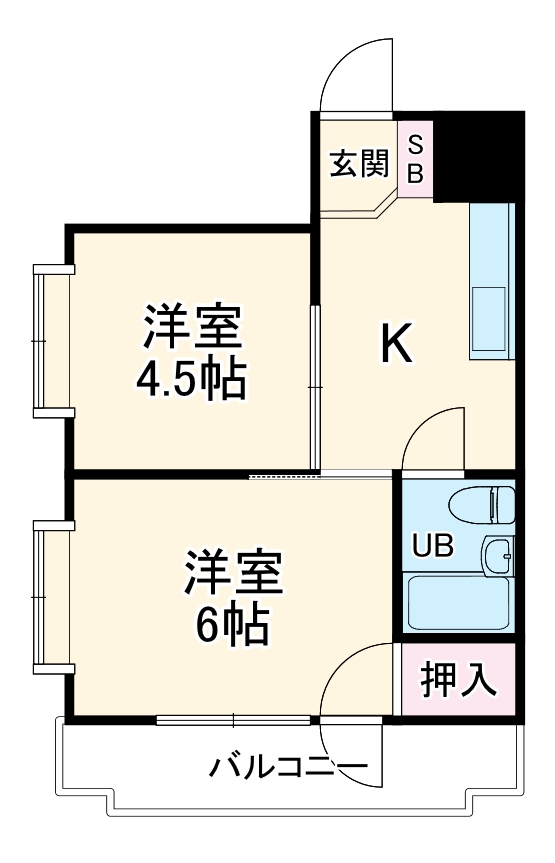 メゾン溝沼の間取り