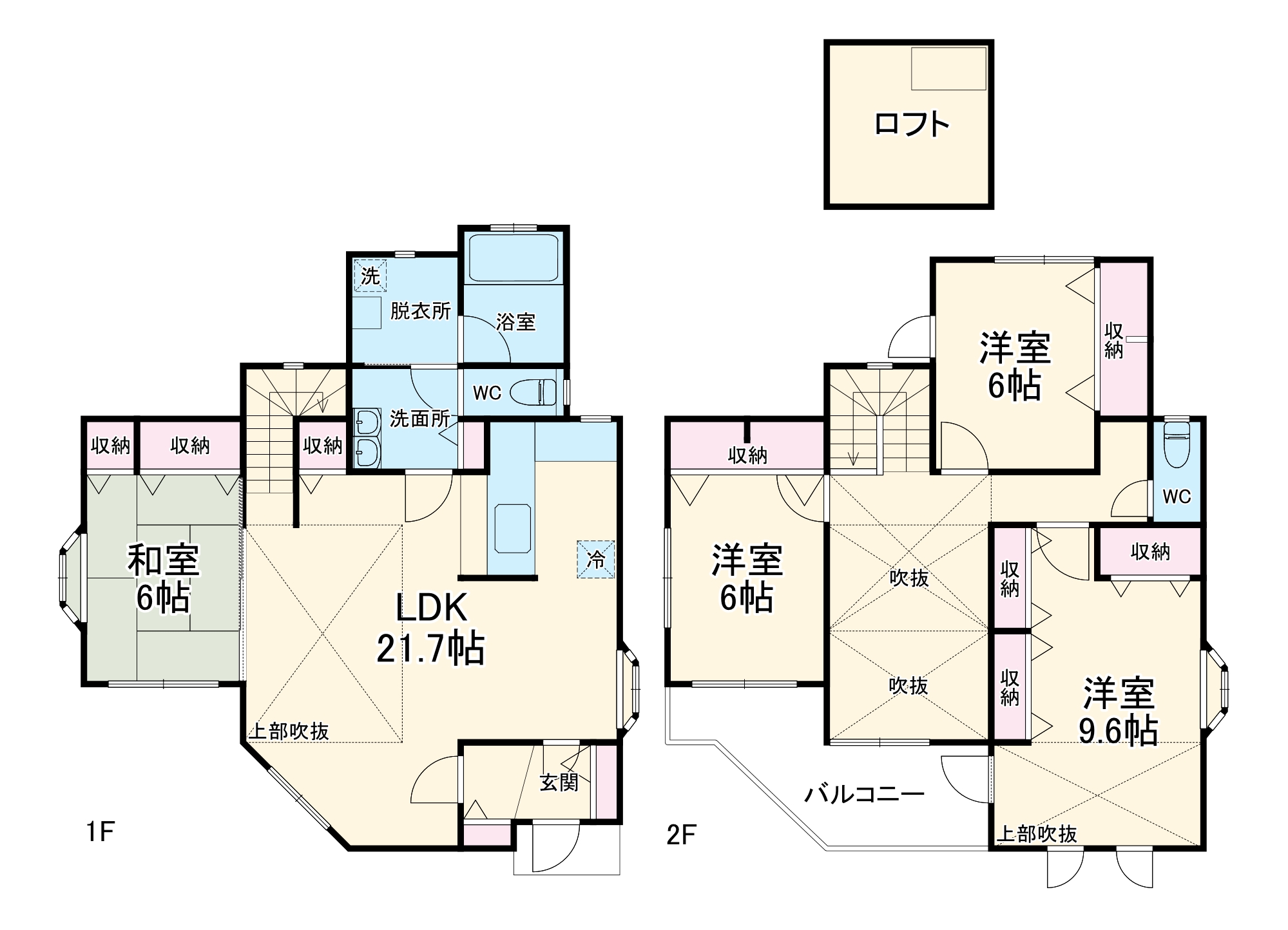 元石川町戸建の間取り