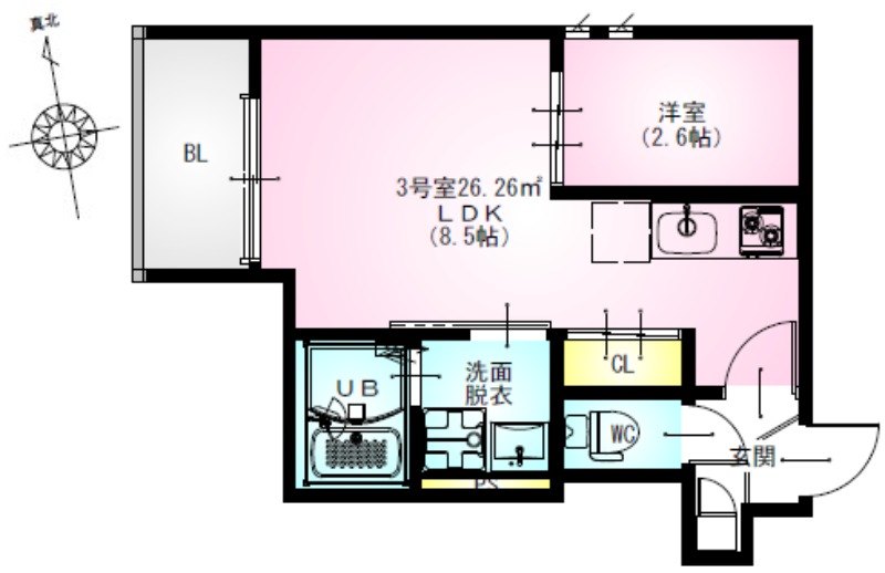 REGALEST ラルーチェ本厚木の間取り
