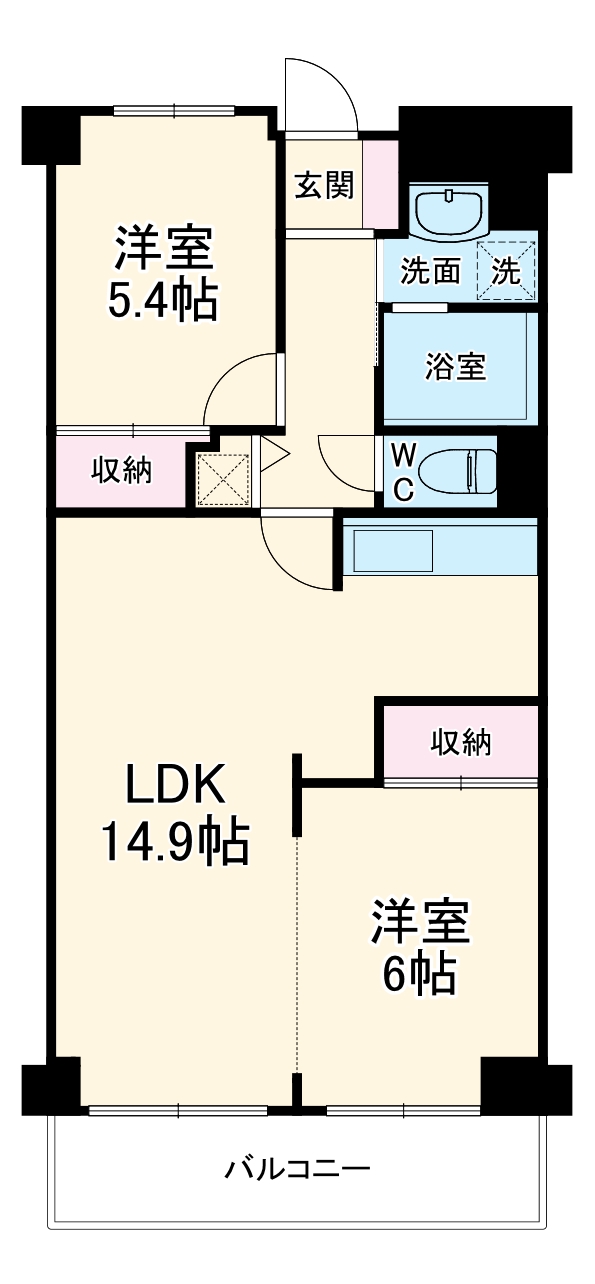 プライムアーバン武蔵小杉comodoの間取り